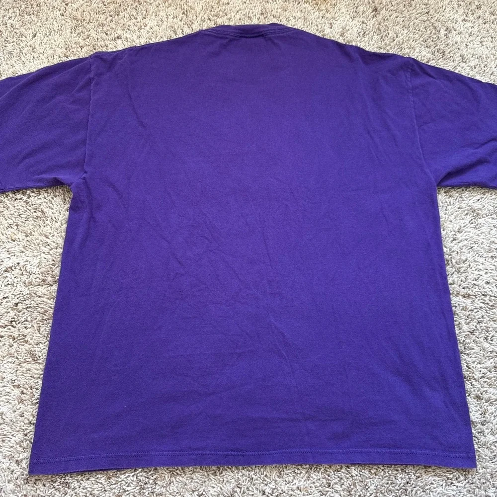 Vintage Cadre Athletic Washington Huskies Embroidered T-Shirt Purple Mens XL